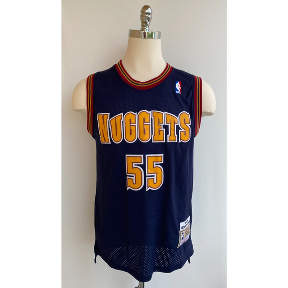 100% Authentic Dikembe Mutombo Mitchell Ness 93 94 Nuggets Jersey Size 40 M - Picture 1 of 8